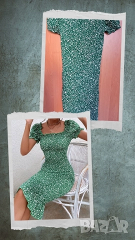 Зелена рокля Shein 