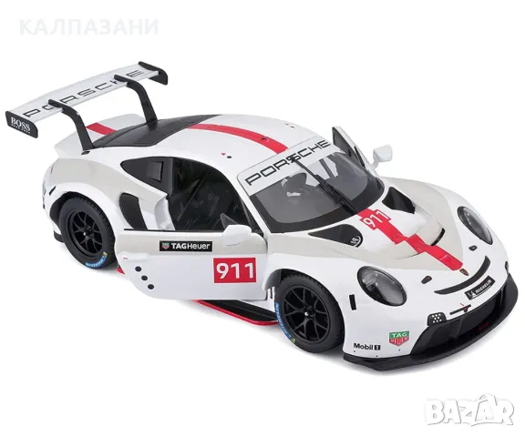 Bburago Race - модел на кола 1:24 - Porsche 911 RSR Bburago 1:24 18-28013, снимка 6 - Коли, камиони, мотори, писти - 49124979