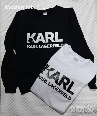 Karl Lagerfeld дамска блуза реплика /памук/, снимка 1 - Блузи с дълъг ръкав и пуловери - 32365257