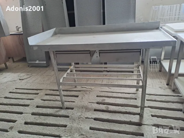 Работна плот маса от неръждавейка, снимка 2 - Обзавеждане на кухня - 50293087