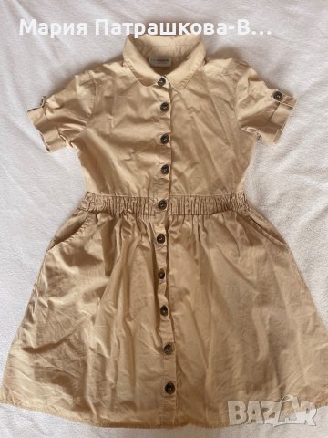 Детска рокля с копчета, снимка 1 - Детски рокли и поли - 38345685