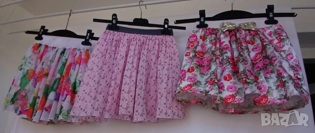 Детски цветни копринени поли., снимка 2 - Детски комплекти - 51106828