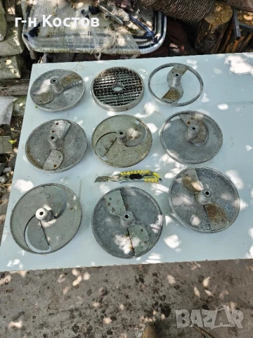 Зеленчукорезачки професионални Трифазни втора употреба със 9бр. Ножове , снимка 5 - Обзавеждане на кухня - 50866052