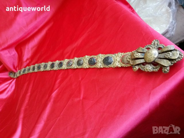 Уникален Османски Колан Ниело , Сребро ,ОТОМАН, снимка 6 - Антикварни и старинни предмети - 27597582