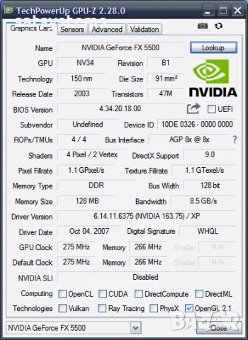 Видео карта NVidia GeForce PNY FX5500 AGP, снимка 8 - Видеокарти - 27658460