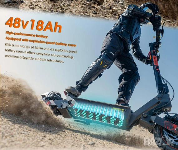  Електрически скутер/тротинетка KuKirin G2 ULTRA 1600W 18AH, снимка 2 - Други спортове - 51537988