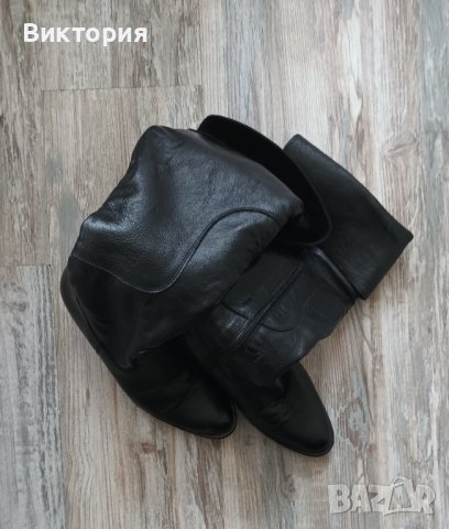 Дълги Дамски Ботуши над коляното от естествена кожа, номер 38, снимка 4 - Дамски ботуши - 43355046