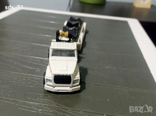 Метална количка ТИР ,с откачаща се платформа kaчествена изработка за колекция 30 лв, снимка 7 - Колекции - 52173955