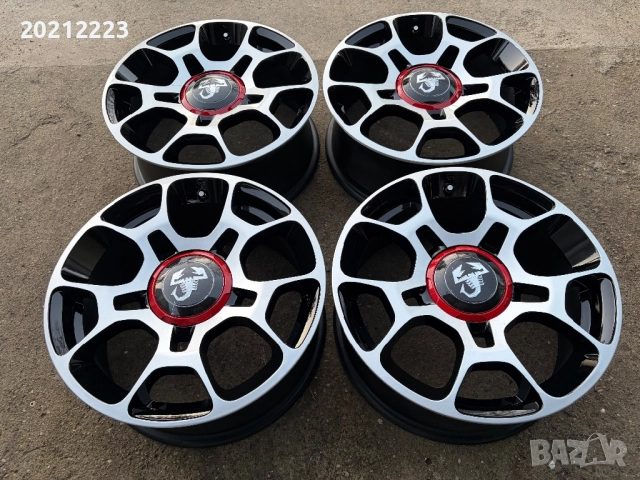 4 броя алуминиеви джанти за Fiat 500,Fiat 500- Abarth 16, снимка 2 - Гуми и джанти - 52929413