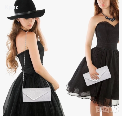 Стилни, елегантни вечерни дамски чанти клъч по 20 лв, снимка 13 - Чанти - 52836841