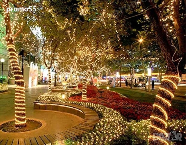 Коледен светещ Led маркуч в магична топла свелина 20м., снимка 10 - Други - 52587631