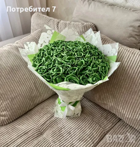 Букет от вечни рози, снимка 5 - Изкуствени цветя - 50282280