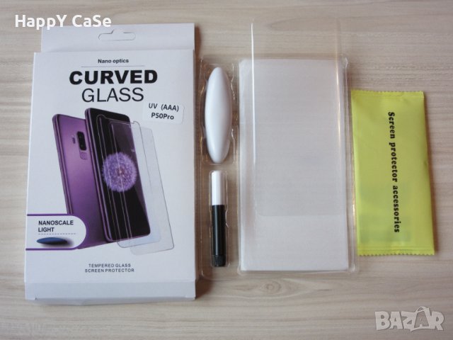 Huawei Nova 10 / Nova 10 Pro / Nova 9 / P50 Pro / 3D UV Nano Стъклен протектор с ТЕЧНО ЦЯЛО ЛЕПИЛО, снимка 10 - Фолия, протектори - 33757636