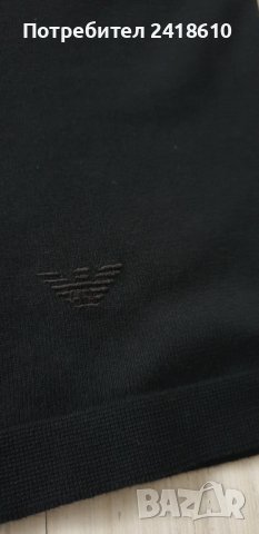 Emporio Armani  Cotton Knit Мens Size 56/ XL - 2XL  НОВО! ОРИГИНАЛ! Мъжка Блуза Пуловер!, снимка 12 - Пуловери - 43228644