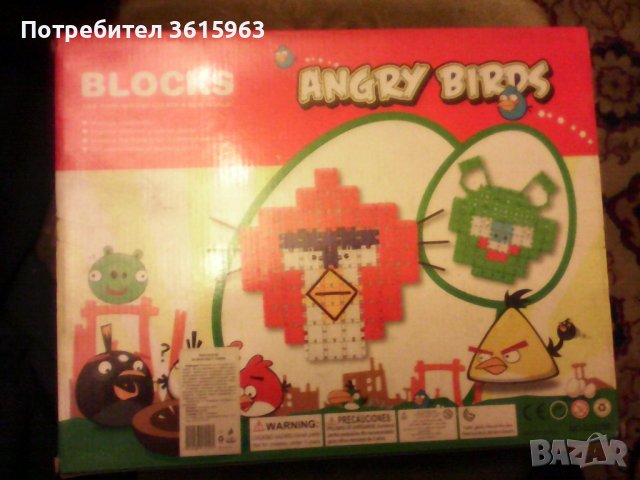 Конструктор Angry Birds 228 елемента, снимка 2 - Конструктори - 40284706