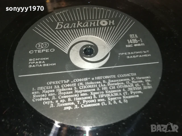 СОФИЯ 2307251644LCHERY, снимка 10 - Грамофонни плочи - 51118847