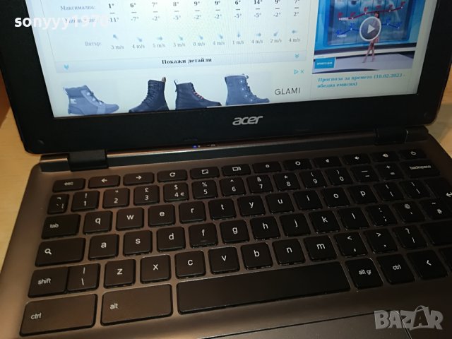 Acer Chromebook C730 Netbook 1102231857, снимка 12 - Лаптопи за дома - 39640867