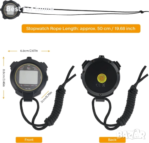 Спортен хронометър Yirochan YS- 728L, снимка 5 - Спортна екипировка - 52953717