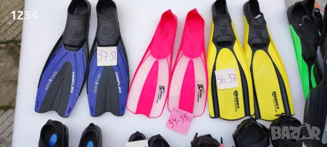 плавници,маска,шнорхел SEAC SUB , Креси ,Марес ,Бюша, снимка 2 - Водни спортове - 37205327