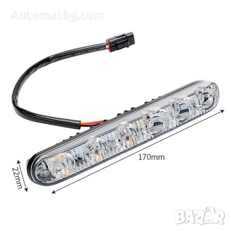 LED Диодни Дневни светлини Automat DRL с функция вграден бягащ мигач, снимка 6 - Аксесоари и консумативи - 26851209