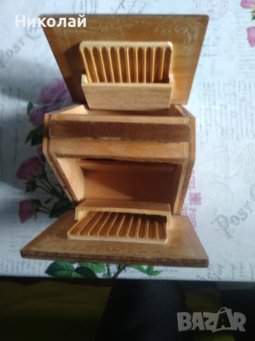 Дървена кутия за цигари, снимка 10 - Колекции - 43058215