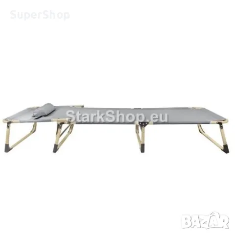 Сгъваем Шезлонг ISMA – Походно Легло с Метална Конструкция 670х1930мм, снимка 3 - Къмпинг мебели - 50236833