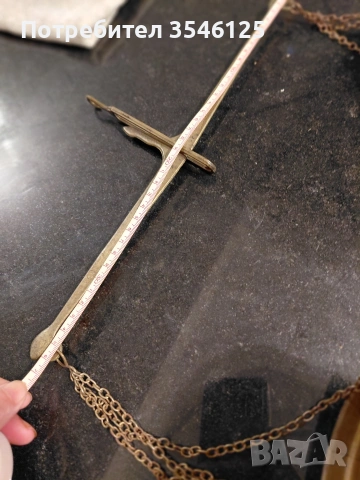 Декоративна метална везна, снимка 2 - Антикварни и старинни предмети - 53346367