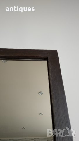 Голямо старо дървено огледало - 85/70см, снимка 4 - Антикварни и старинни предмети - 37002853
