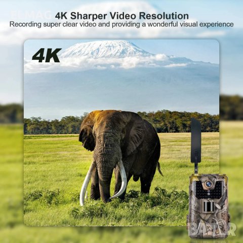 КАМЕРА за ЛОВ Suntek HC-900Pro, 30MP, 4G, снимка 11 - Други спортове - 43221500