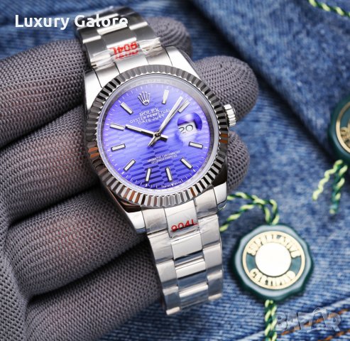 Мъжки часовник Rolex Oyster Perpetual Datejust с автоматичен механизъм, снимка 4 - Луксозни - 36999279