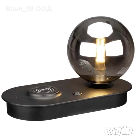 Настолна лампа със станция за безжично зареждане , снимка 2 - Настолни лампи - 51667337