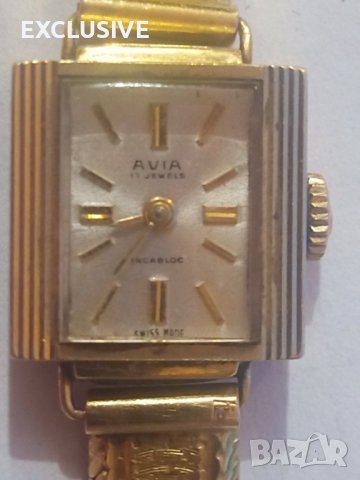 Златен Швейцарски часовник AVIA  18к злато, снимка 7 - Дамски - 43145423