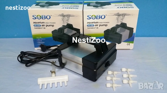 Професионален Компресор За Аквариуми-1800л/час 6 Изхода, снимка 2 - Оборудване за аквариуми - 53299789