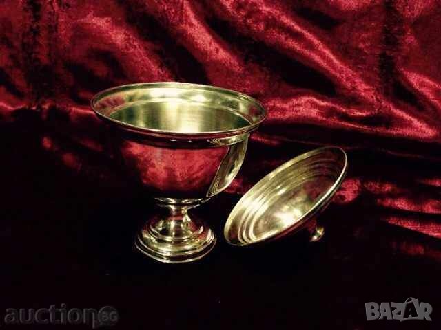 Сребърна захарница!, снимка 4 - Антикварни и старинни предмети - 10040619