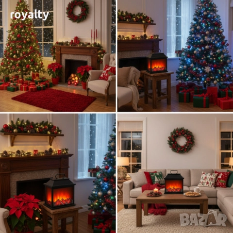 Декоративен LED фенер - камина, снимка 3 - Други стоки за дома - 52249406