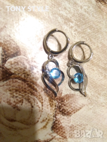 Нови Сребърни Дамски Обеци , снимка 3 - Обеци - 51661117