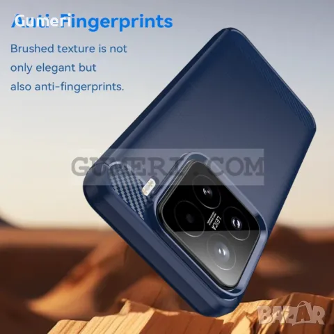 Xiaomi 15 - Противоударен Силиконов Гръб - Карбон, снимка 4 - Калъфи, кейсове - 50044221