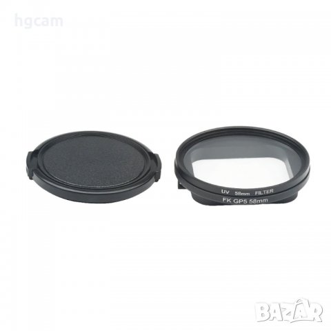 UV филтър за GoPro HERO 5/6/7 Black/2018, Адаптер 58mm, За защитния корпус, снимка 3 - Обективи и филтри - 27856755