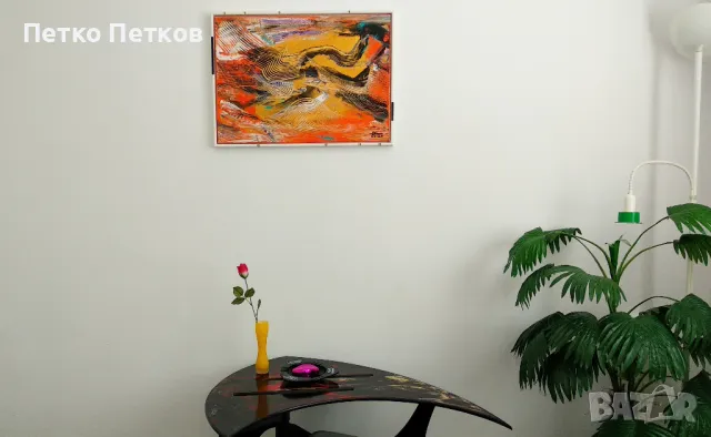 Абстрактна картина F53, снимка 2 - Картини - 47863449