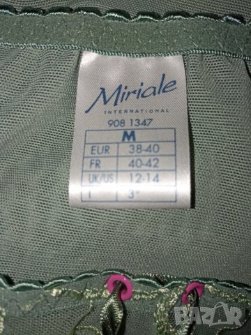 Miriale M- Бикини в пастелнозелен цвят с бродерии , снимка 7 - Бельо - 39450088