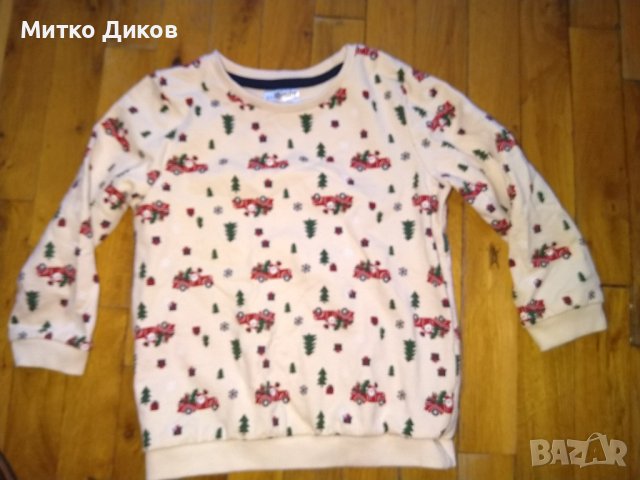 Детска блуза дълъг ръкав 98см 2-3г отлична Дядо Мраз, снимка 2 - Детски Блузи и туники - 43780137