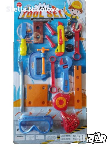 Детски комплект с инструменти-17 едри части, снимка 1 - Конструктори - 38355005