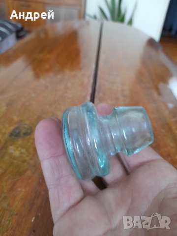 Стара стъклена запушалка,тапа #5, снимка 2 - Други ценни предмети - 44069016