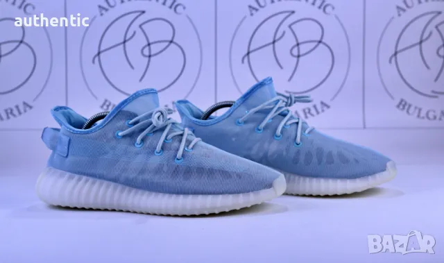 Adidas Yeezy Boost 350 Light Mono Ice Мъжки Дамски Маратонки, снимка 6 - Маратонки - 47414008