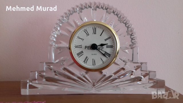 Кристален настолен часовник, снимка 1 - Луксозни - 28181351