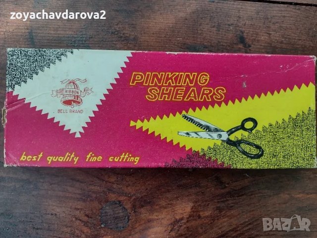 НОВА ВИНТИДЖ РОЗОВА НОЖИЦА VINTAGE PINKING SHEARS, снимка 9 - Други инструменти - 49973201