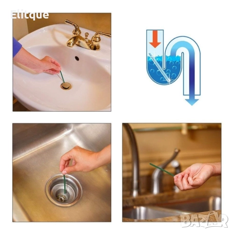 Стик от клечки - пръчки за отпушване на канали, тръби,мивки  - "Ароматизира и отпушва"  -  "12 броя", снимка 8 - Други стоки за дома - 52862511