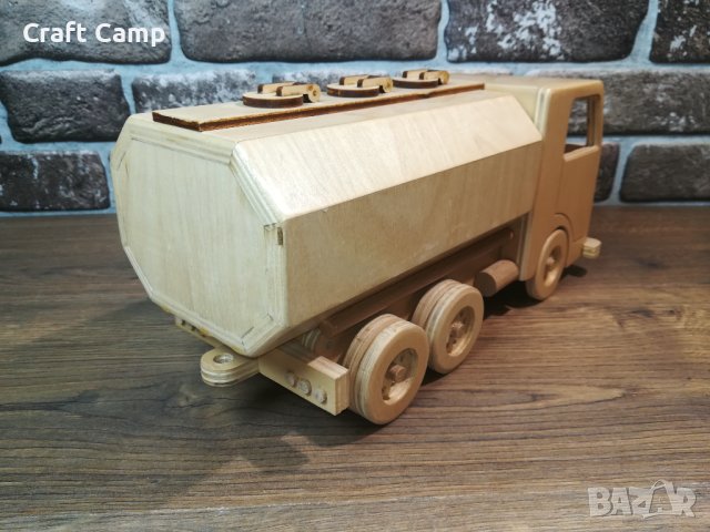 Дървен макет на камион - Цистерна – Craft Camp, снимка 6 - Коли, камиони, мотори, писти - 44115789