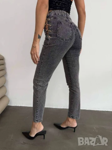 Дънки слим модел по тялото ЕЛАСТИЧНИ, снимка 4 - Дънки - 50761117