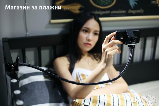 Универсална стойка за телефон с двойна щипка – 360* на завъртане, снимка 11 - Селфи стикове, аксесоари - 28450473